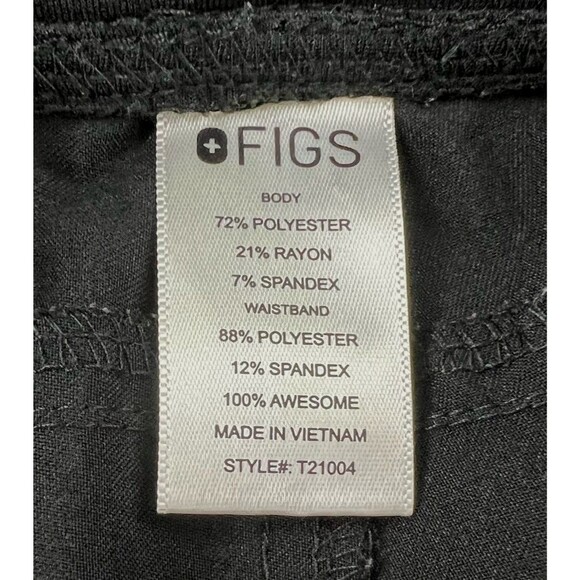 Figs Catarina Scrub Top and Kade Jogger Set Black Womens Size Small Nursing - Picture 14 of 14